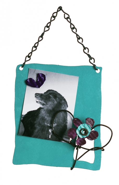 Small Flower Board in Aqua.